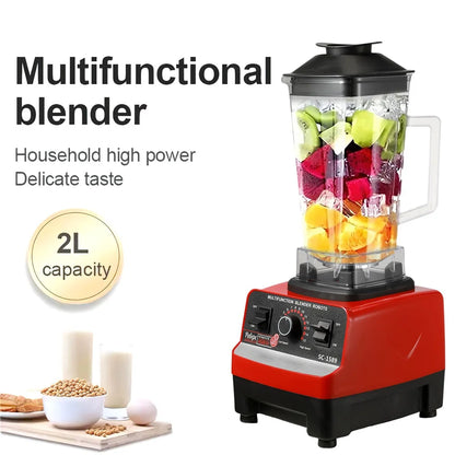 2000W Heavy due Commercial Blender Stationary Food Processor